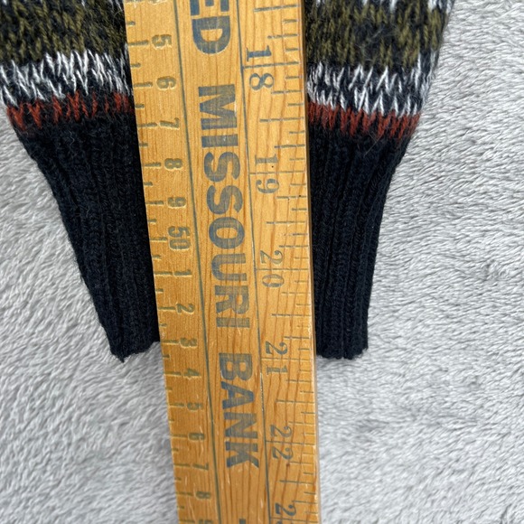 Vintage Expressions Cardigan Men 80s Fair Isle Geometric Preppy Sweater Size XL - Picture 8 of 12